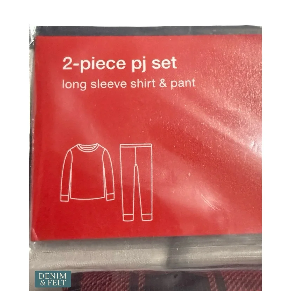 NEW‎ Gap Baby Organic Cotton Red Plaid Holiday PJ Set Christmas Size 12